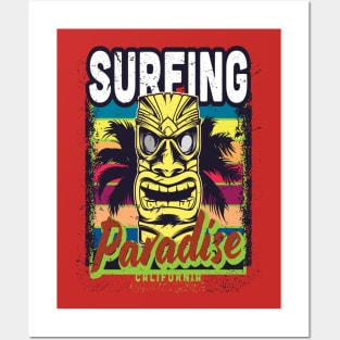 Surfing the Paradise Posters and Art